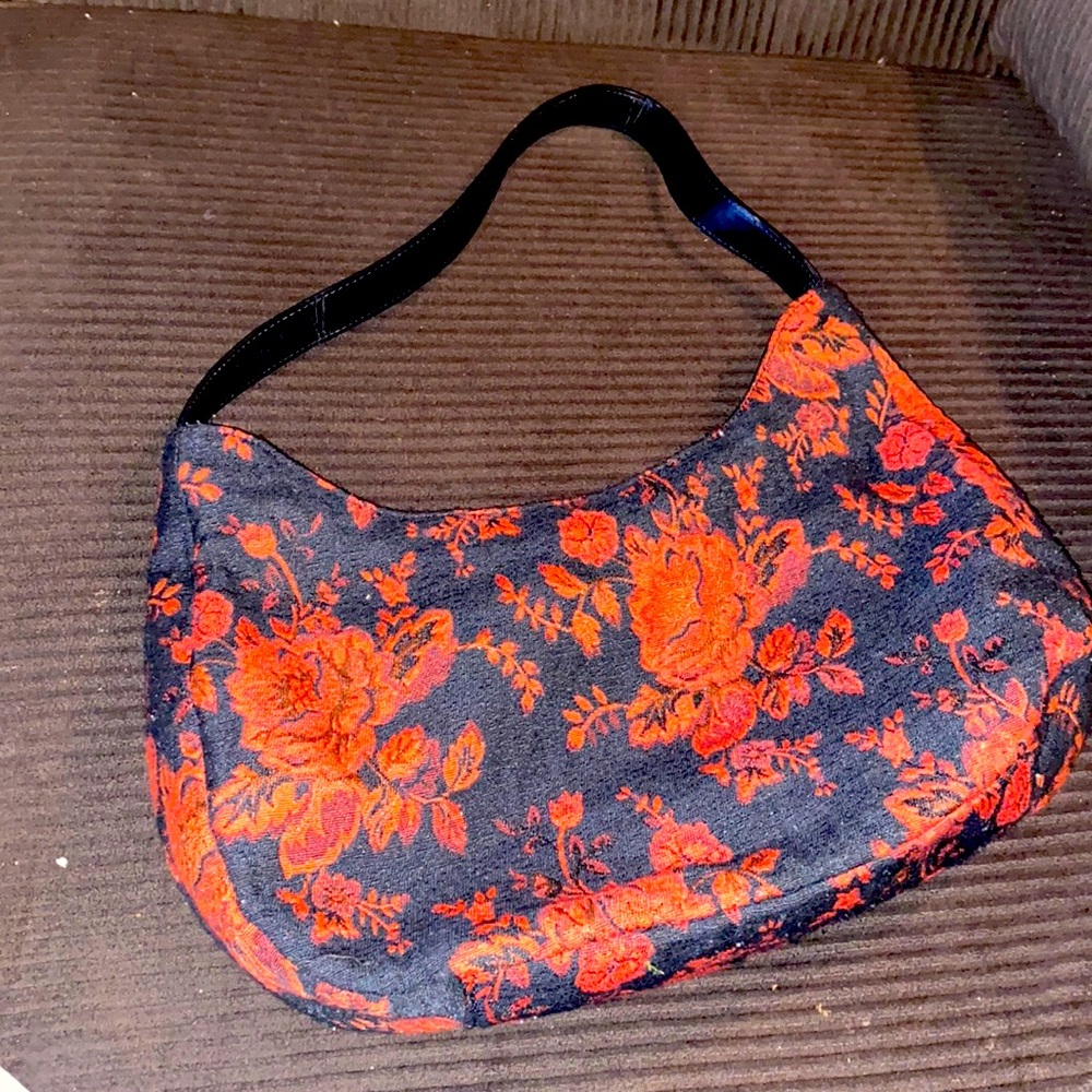 Forever by Fossil O/S Red and Black vintage shoulder bag purse